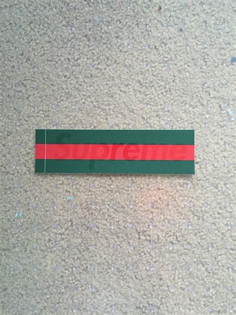 supreme gucci sticker fake|true supreme identification tool.